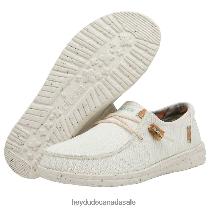 Men Wendy Knit Hey Dude White Shoes 0D6J4L165
