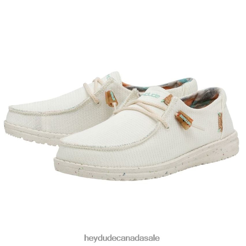 Men Wendy Knit Hey Dude White Shoes 0D6J4L198