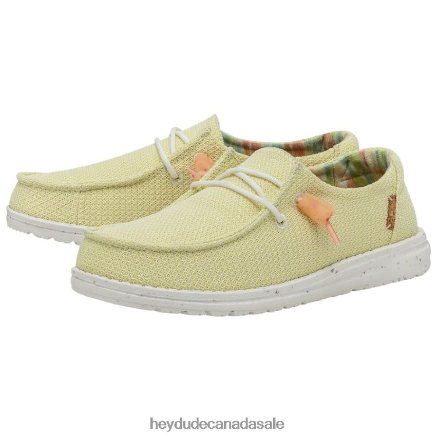 Men Wendy Knit II Hey Dude Lime Shoes 0D6J4L57