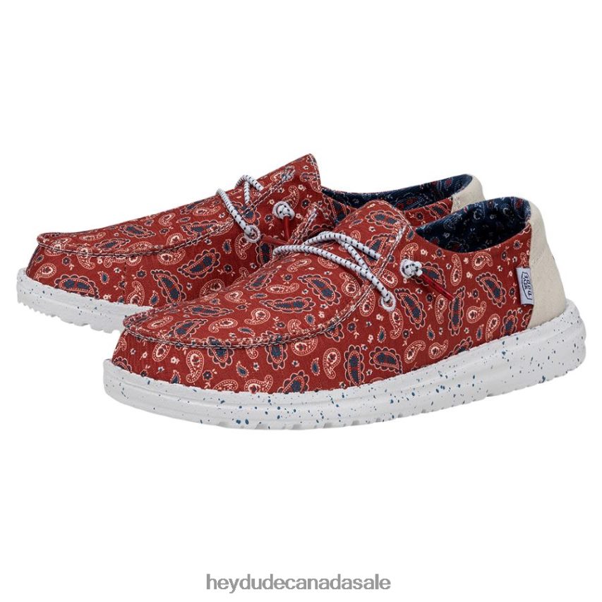 Men Wendy Patriotic Hey Dude Bandana Americana Shoes 0D6J4L16