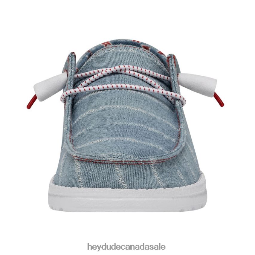 Men Wendy Patriotic Hey Dude Denim Star Shoes 0D6J4L15