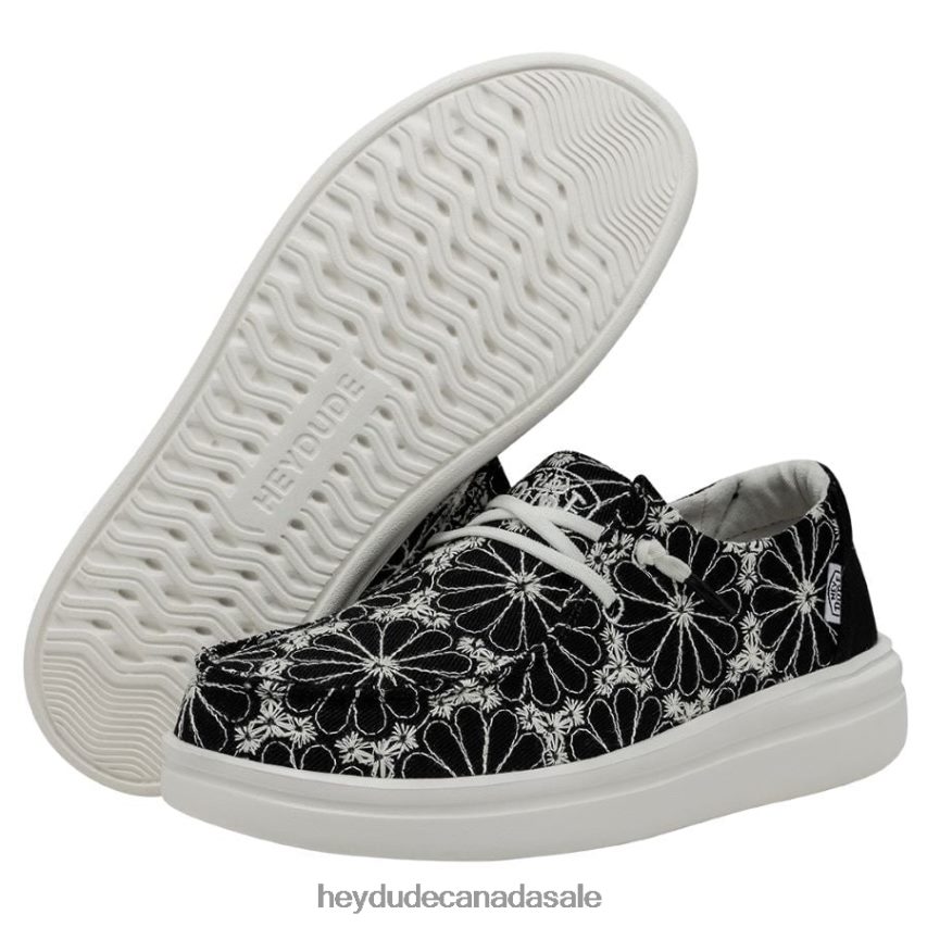 Men Wendy Rise Eyelet Hey Dude Black Shoes 0D6J4L148