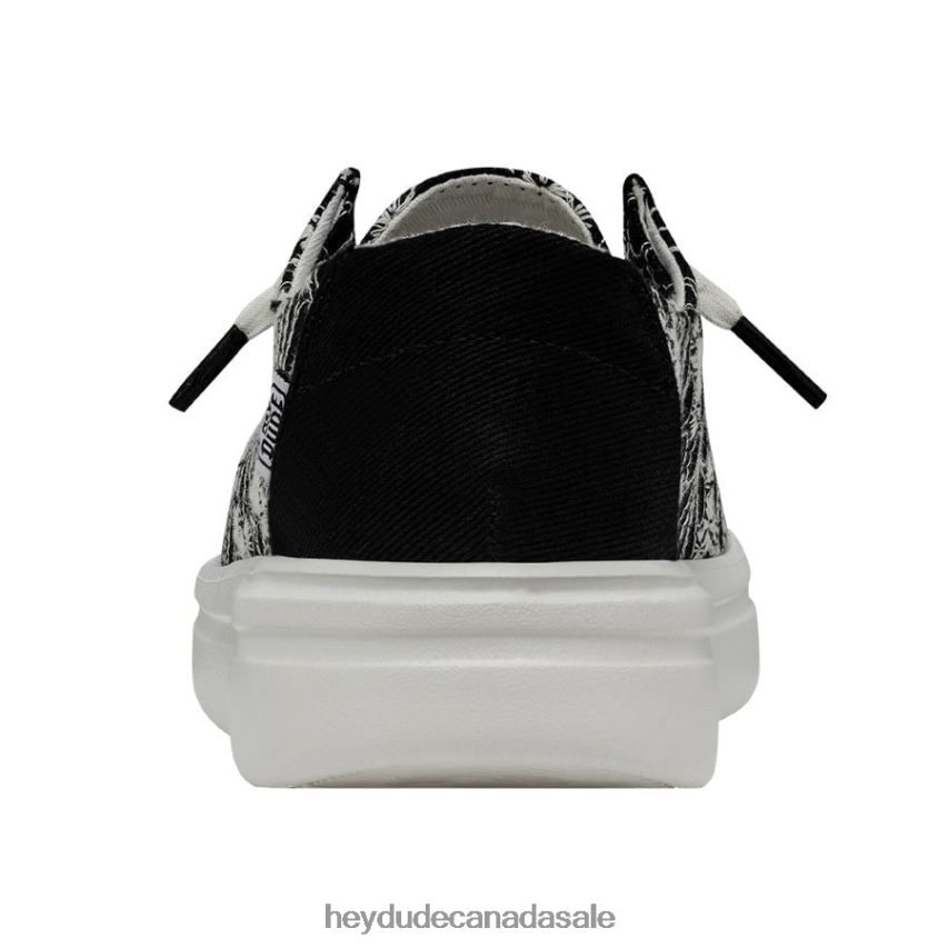 Men Wendy Rise Eyelet Hey Dude Black Shoes 0D6J4L148