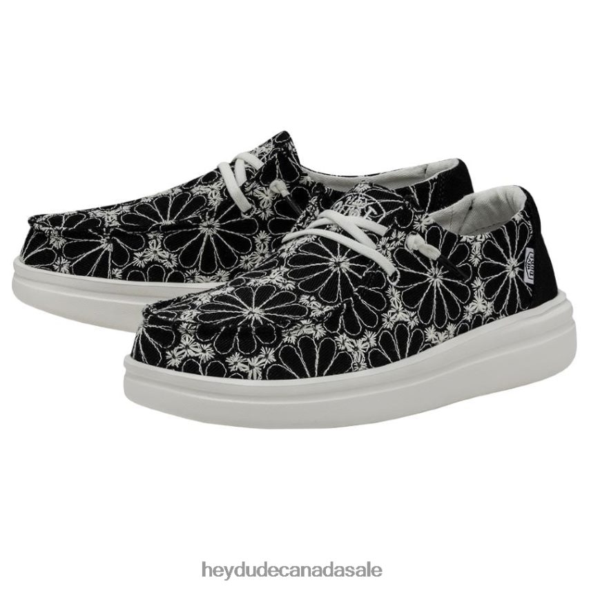 Men Wendy Rise Eyelet Hey Dude Black Shoes 0D6J4L177