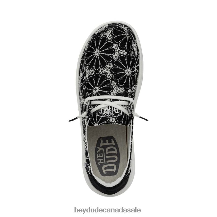 Men Wendy Rise Eyelet Hey Dude Black Shoes 0D6J4L177
