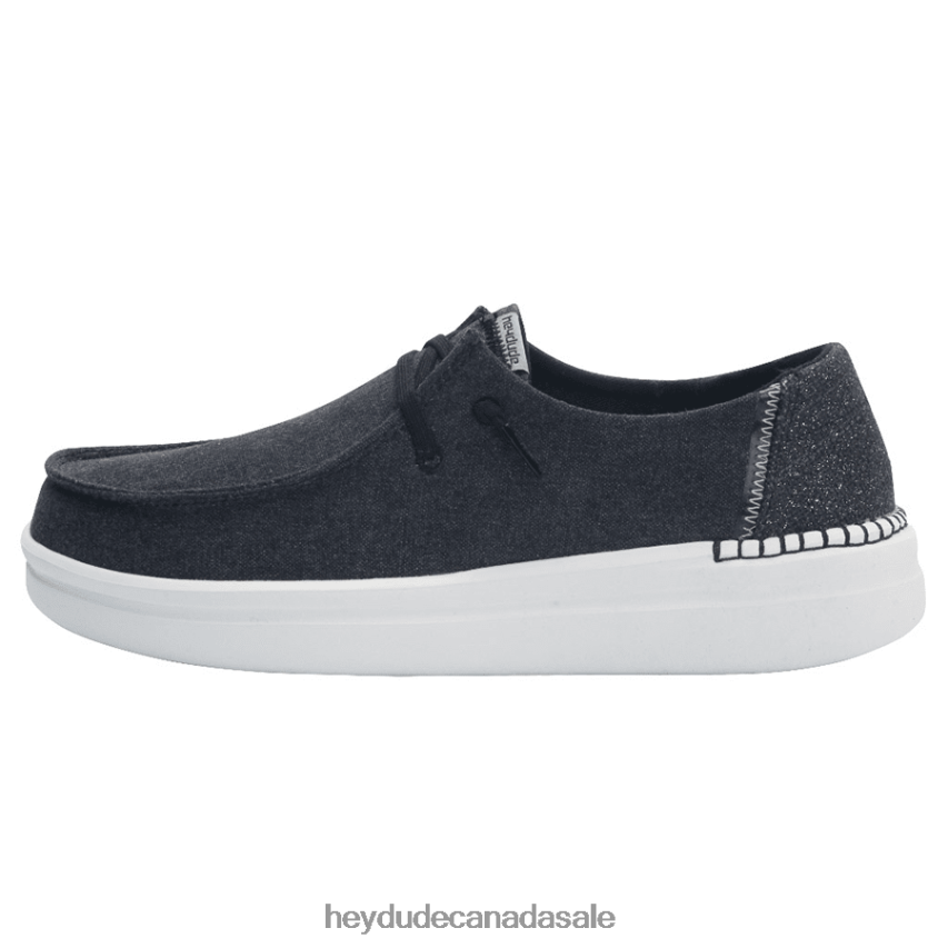 Men Wendy Rise Hey Dude Black Shoes 0D6J4L179