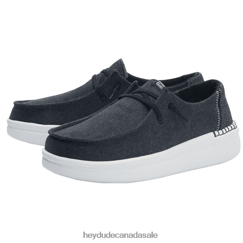 Men Wendy Rise Hey Dude Black Shoes 0D6J4L179