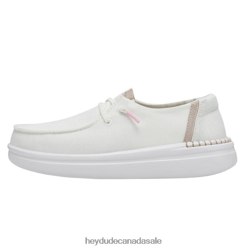 Men Wendy Rise Hey Dude White Sparkle Shoes 0D6J4L178