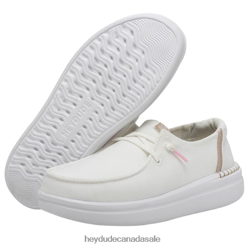 Men Wendy Rise Hey Dude White Sparkle Shoes 0D6J4L180