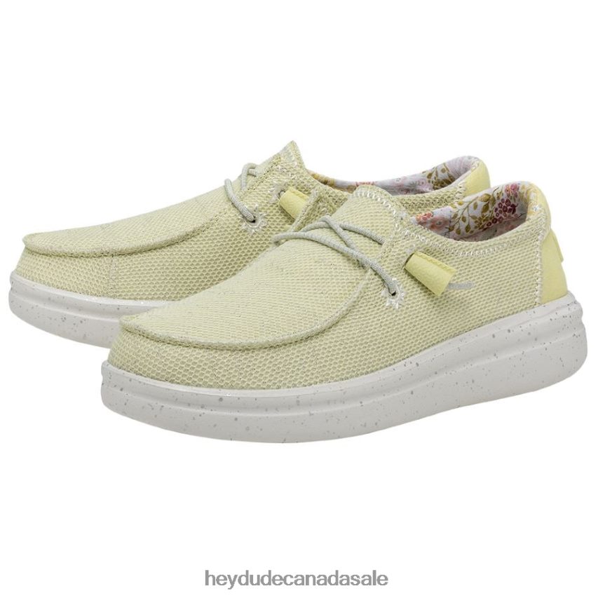 Men Wendy Rise Stretch Hey Dude Lemon Shoes 0D6J4L159