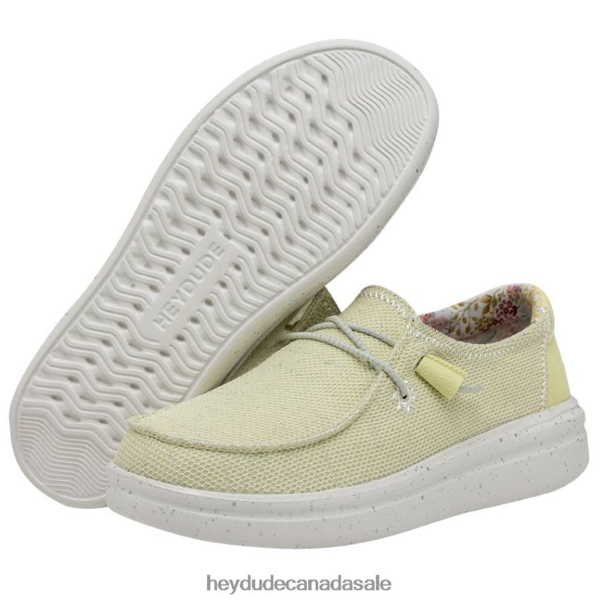 Men Wendy Rise Stretch Hey Dude Lemon Shoes 0D6J4L159