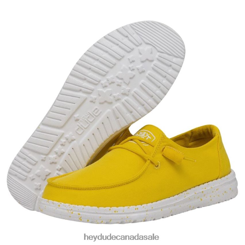 Men Wendy Slub Canvas Hey Dude Empire Yellow Shoes 0D6J4L33