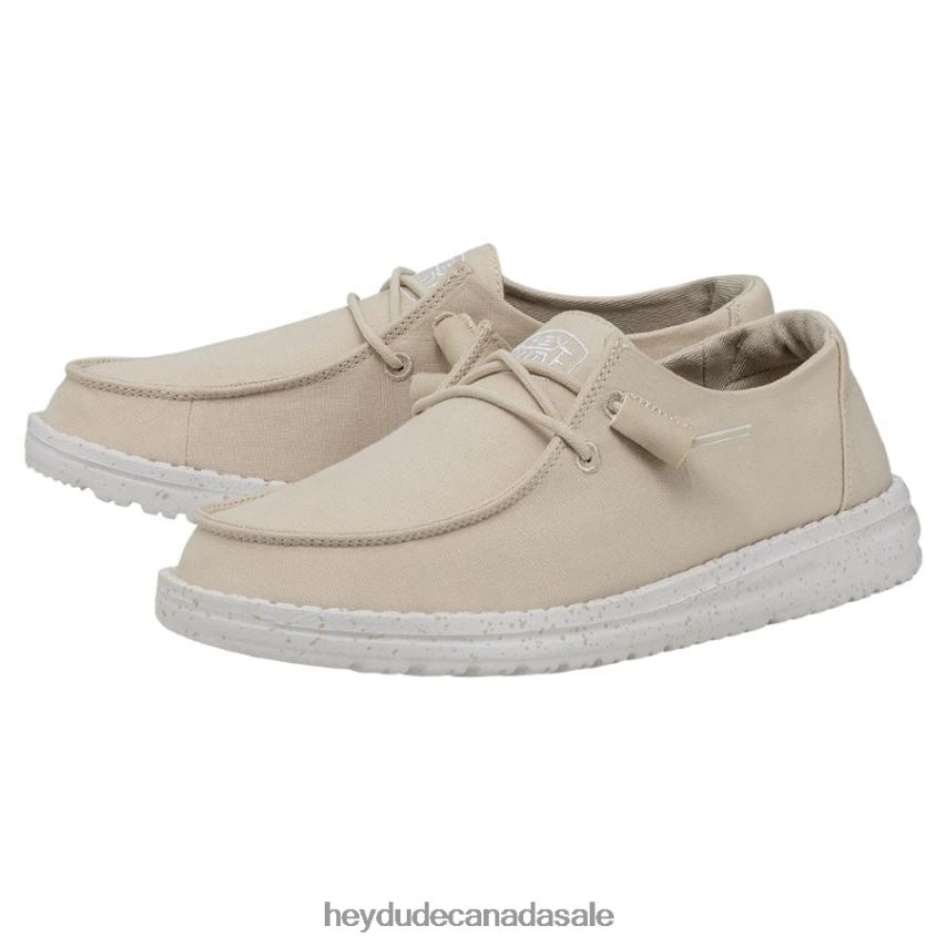 Men Wendy Slub Canvas Hey Dude Natural Shoes 0D6J4L34
