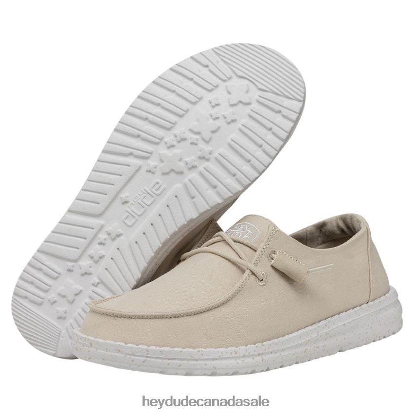 Men Wendy Slub Canvas Hey Dude Natural Shoes 0D6J4L34