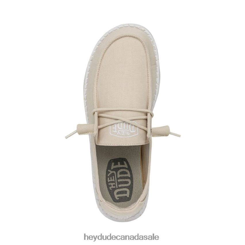 Men Wendy Slub Canvas Hey Dude Natural Shoes 0D6J4L34