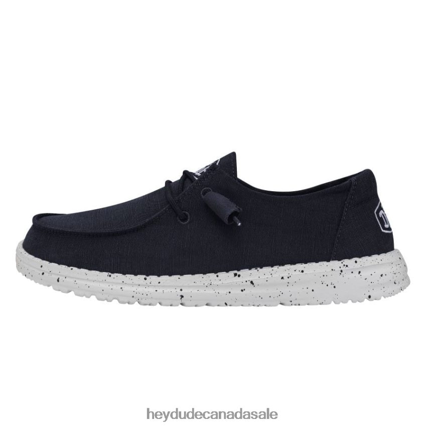 Men Wendy Slub Canvas Hey Dude Navy Shoes 0D6J4L31