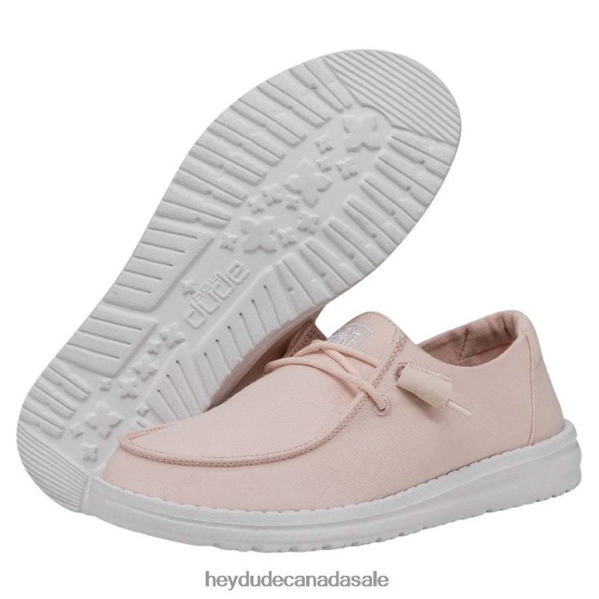 Men Wendy Slub Canvas Hey Dude Pink Shoes 0D6J4L32