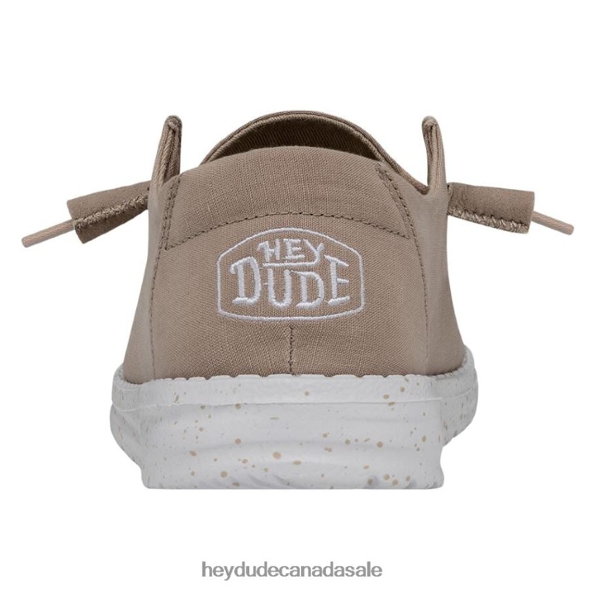 Men Wendy Slub Canvas Hey Dude Tan Shoes 0D6J4L29