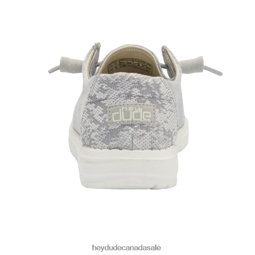Men Wendy Stretch Fleece Hey Dude Glacier Grey Shoes 0D6J4L185