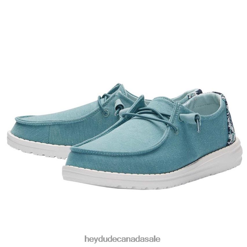 Men Wendy Stretch Fleece Hey Dude Sea Blue Shoes 0D6J4L186