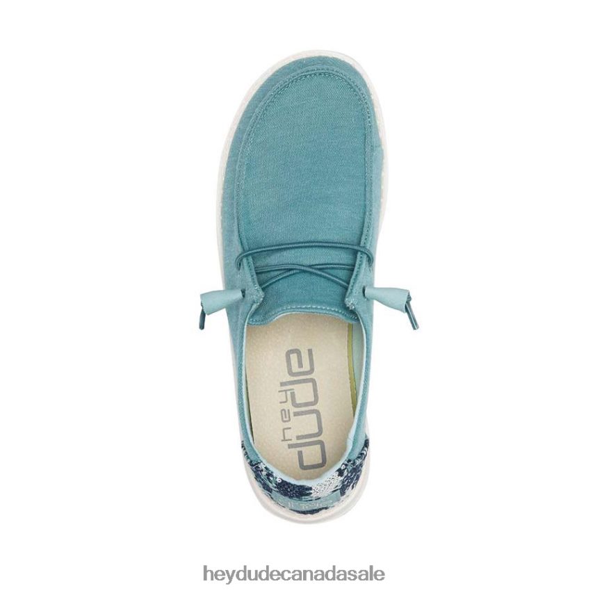 Men Wendy Stretch Fleece Hey Dude Sea Blue Shoes 0D6J4L186