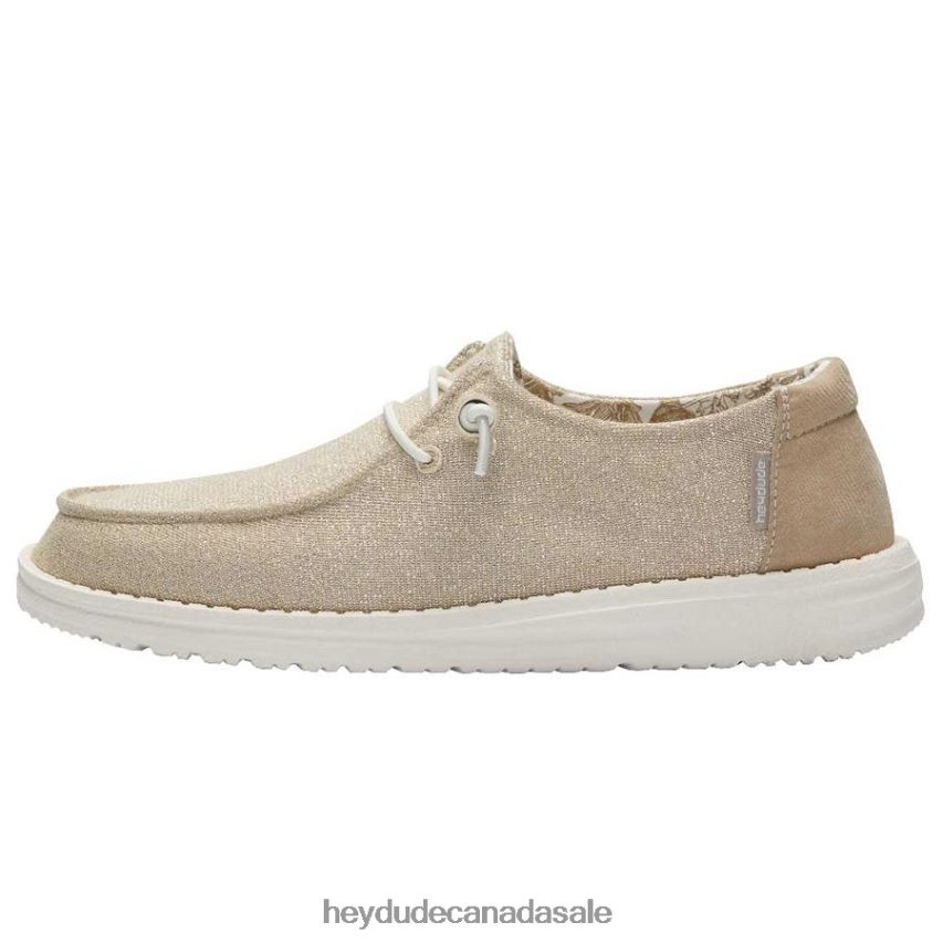 Men Wendy Stretch Hey Dude Sparkling Beige Shoes 0D6J4L122