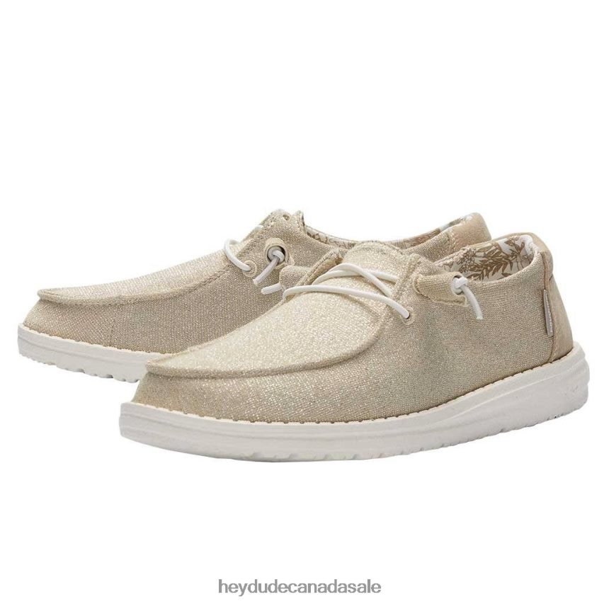 Men Wendy Stretch Hey Dude Sparkling Beige Shoes 0D6J4L122