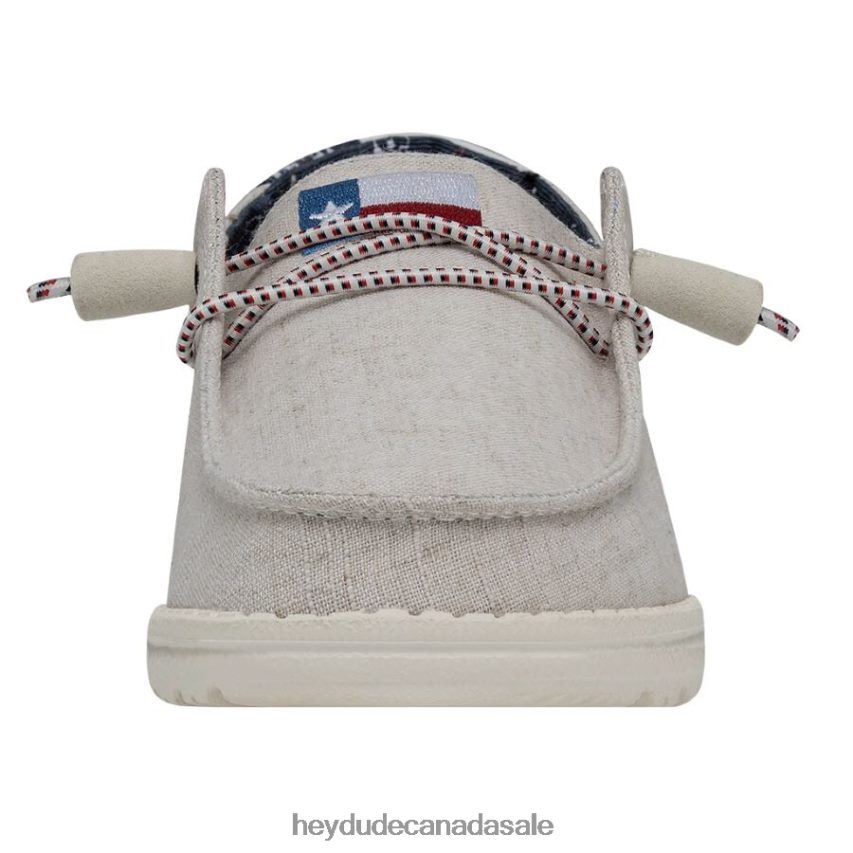 Men Wendy Texas Canvas Hey Dude Off White Shoes 0D6J4L58