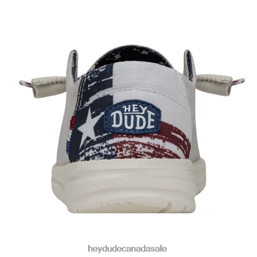 Men Wendy Texas Canvas Hey Dude Off White Shoes 0D6J4L58