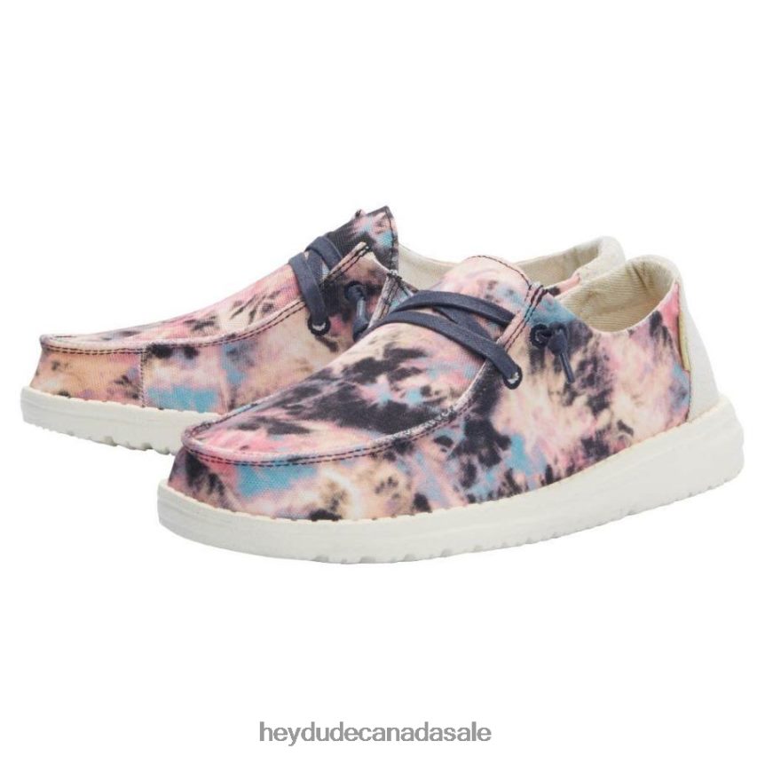 Men Wendy Tie Dye Hey Dude Navy Pink Shoes 0D6J4L188