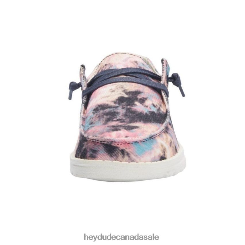 Men Wendy Tie Dye Hey Dude Navy Pink Shoes 0D6J4L188