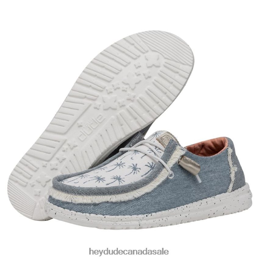 Men Wendy Tropical Hey Dude Light Blue Shoes 0D6J4L11
