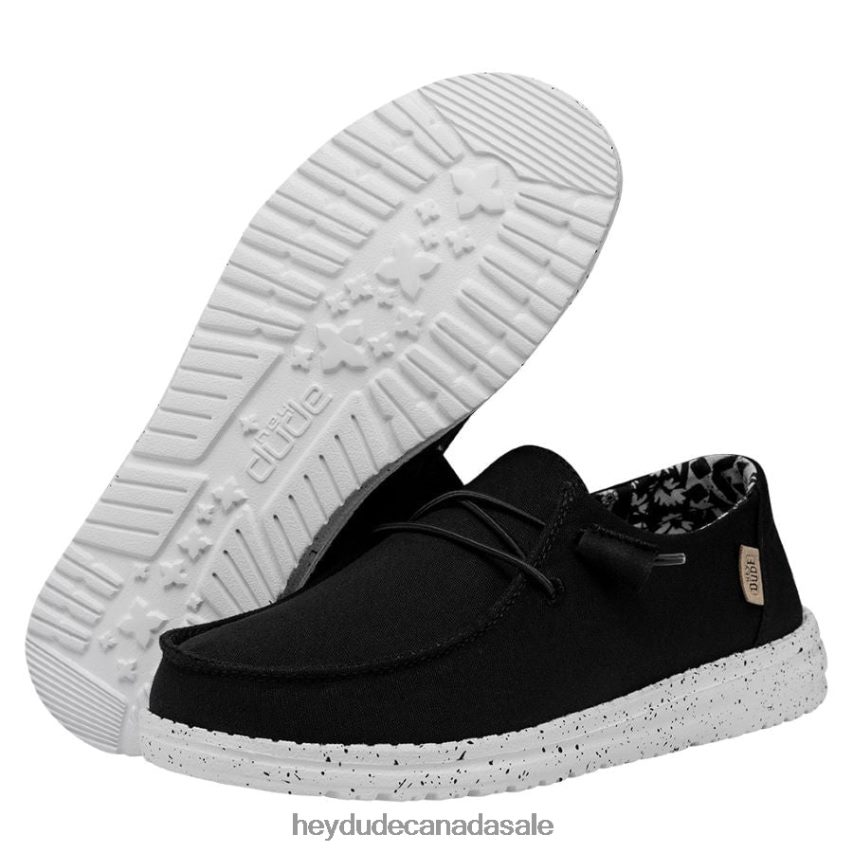Men Wendy Wide Hey Dude Black Odyssey Shoes 0D6J4L109