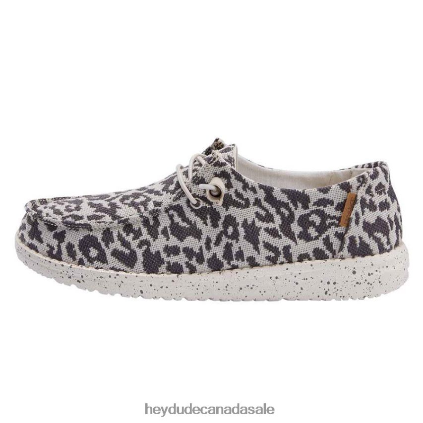 Men Wendy Woven Hey Dude Cheetah Grey Shoes 0D6J4L142