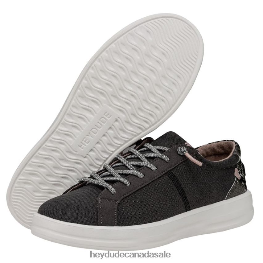 Women Karina Hey Dude Jet Black Shoes 0D6J4L232