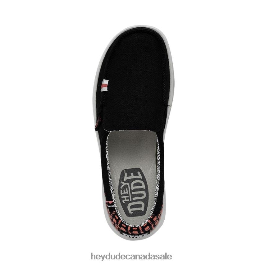 Women Misty Rise Hey Dude Black Palm Shoes 0D6J4L223