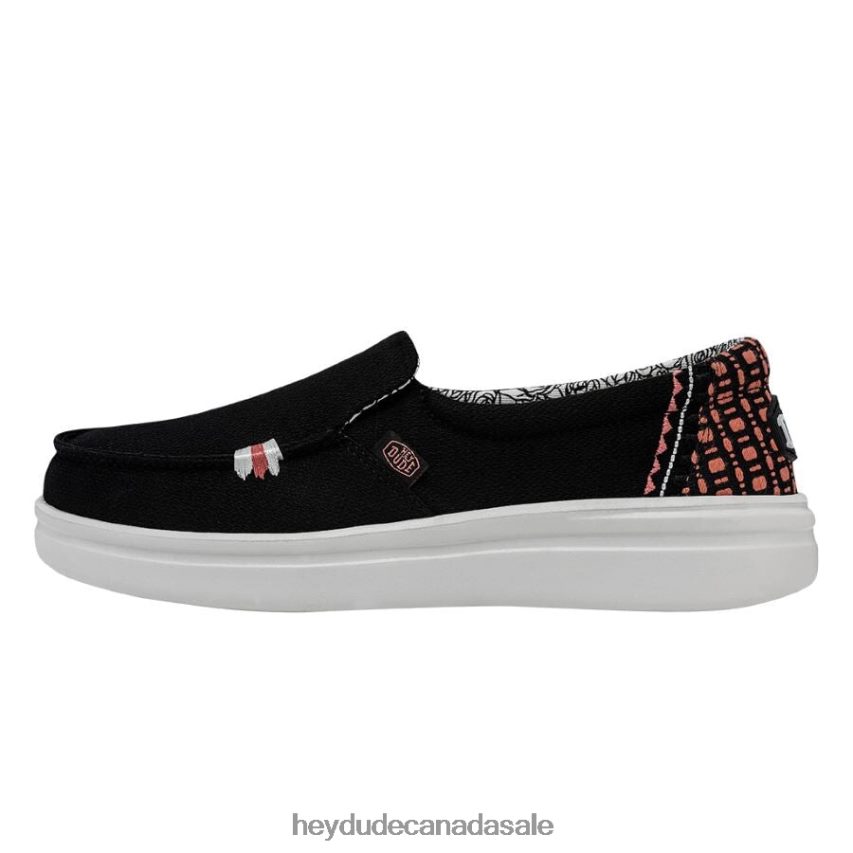 Women Misty Rise Hey Dude Black Palm Shoes 0D6J4L229