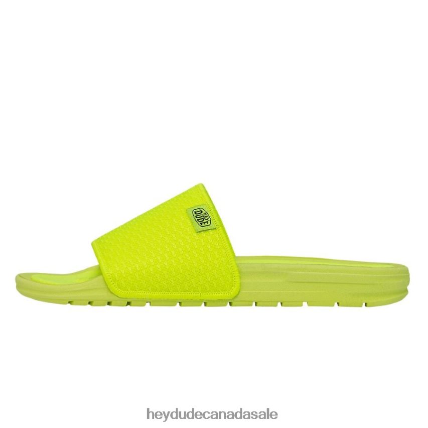 Women Chandler Knit Hey Dude Fluo Yellow Shoes 0D6J4L253