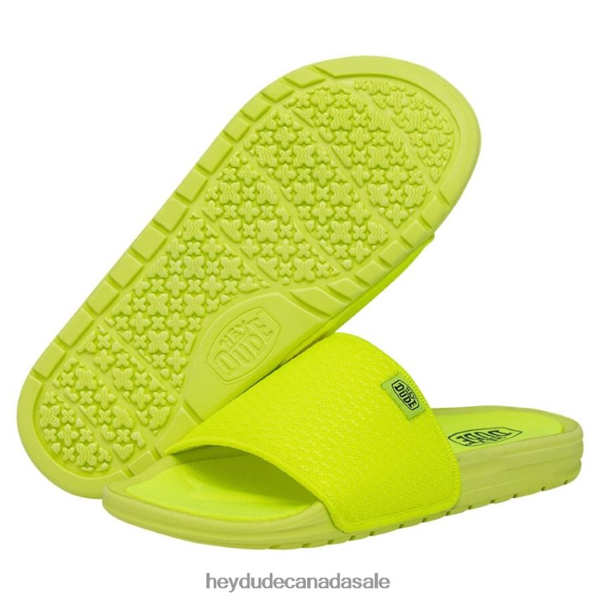 Women Chandler Knit Hey Dude Fluo Yellow Shoes 0D6J4L253