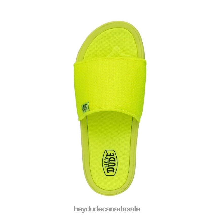 Women Chandler Knit Hey Dude Fluo Yellow Shoes 0D6J4L253